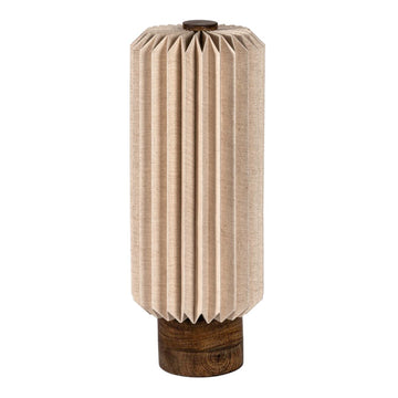 Banks 15.75" Modern Minimalist Paper Pleated Column Accent LED Table Lamp